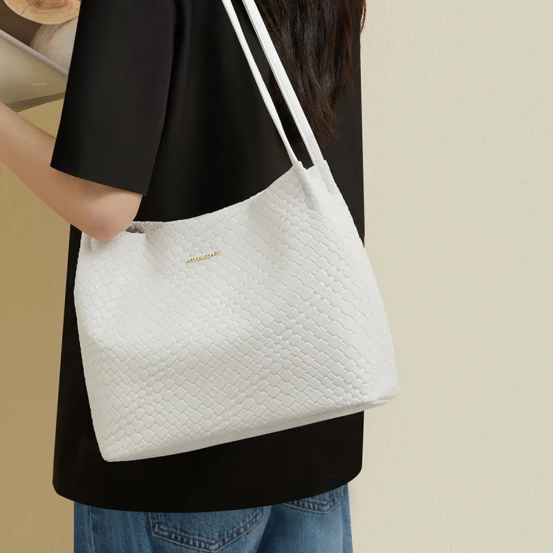 RED DRAGONFLY PVC Tote Bag Shopping Bag Shoulder Bags Regular Women's Ecru/Black-5