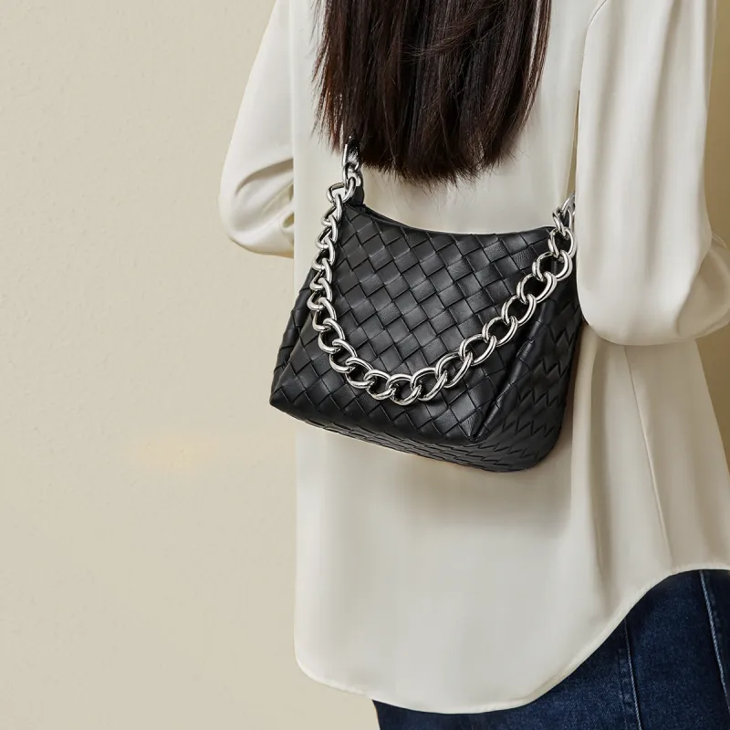 RED DRAGONFLY Cow Leather Tote Bag, Handbag, Shoulder Bag, Bucket Bag Regular Women's Black-3