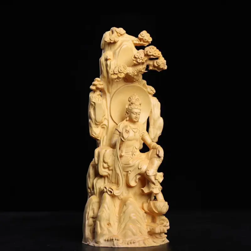 Finger Carpenter Boxwood Wooden Ornaments Unisex-2
