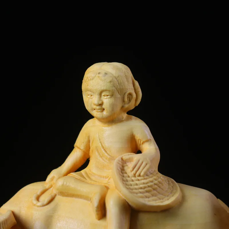 Finger Carpenter Boxwood Ornaments Unisex-4