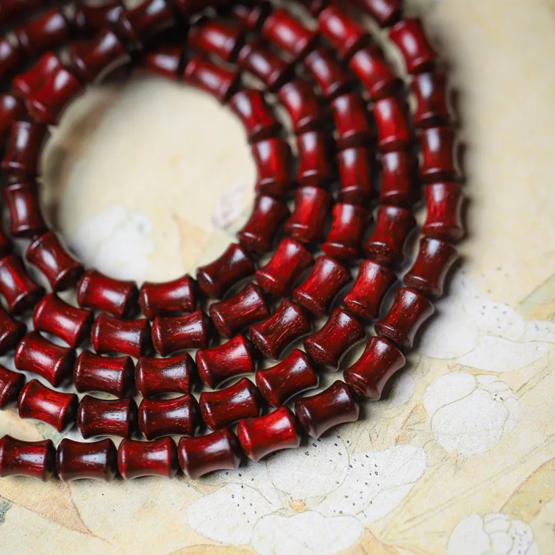 Finger Carpenter Small leaved Rosewood Wooden Bracelets Unisex-5