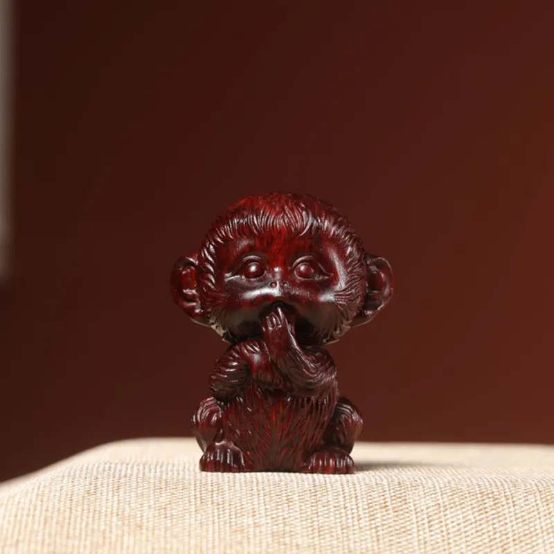Finger Carpenter Green Sandalwood Wooden Ornaments Unisex-7