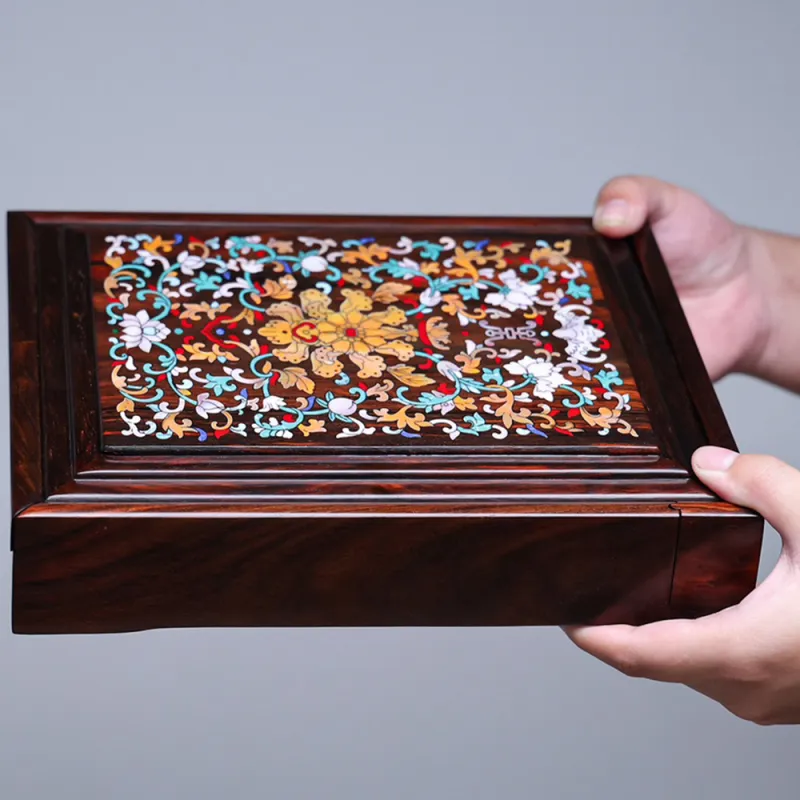Finger Carpenter Siamese Rosewood Tea Box Unisex-2