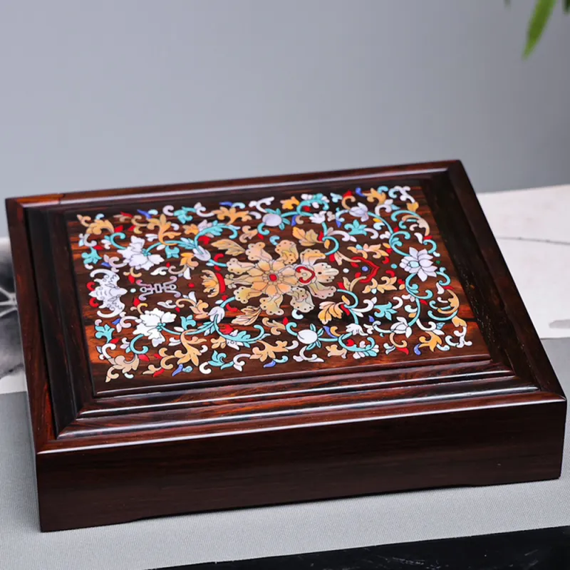 Finger Carpenter Siamese Rosewood Tea Box Unisex-3