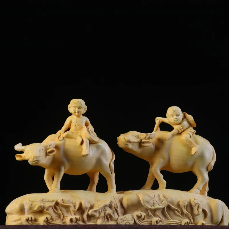 Finger Carpenter Boxwood Ornaments Unisex-6