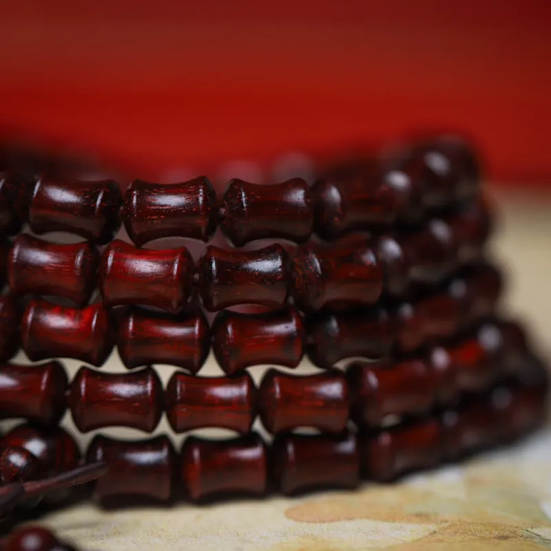 Finger Carpenter Small leaved Rosewood Wooden Bracelets Unisex-2