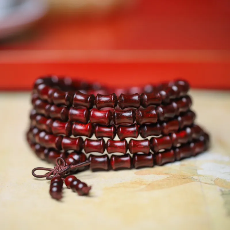 Finger Carpenter Small leaved Rosewood Wooden Bracelets Unisex-1