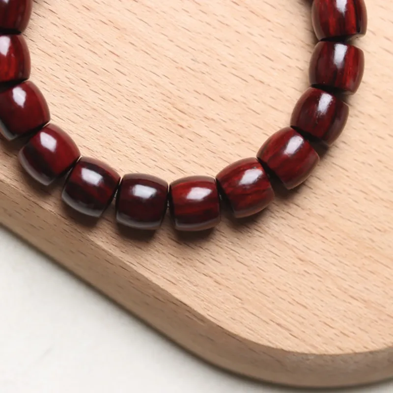 Finger Carpenter Small leaved Rosewood Wooden Bracelets Unisex-17
