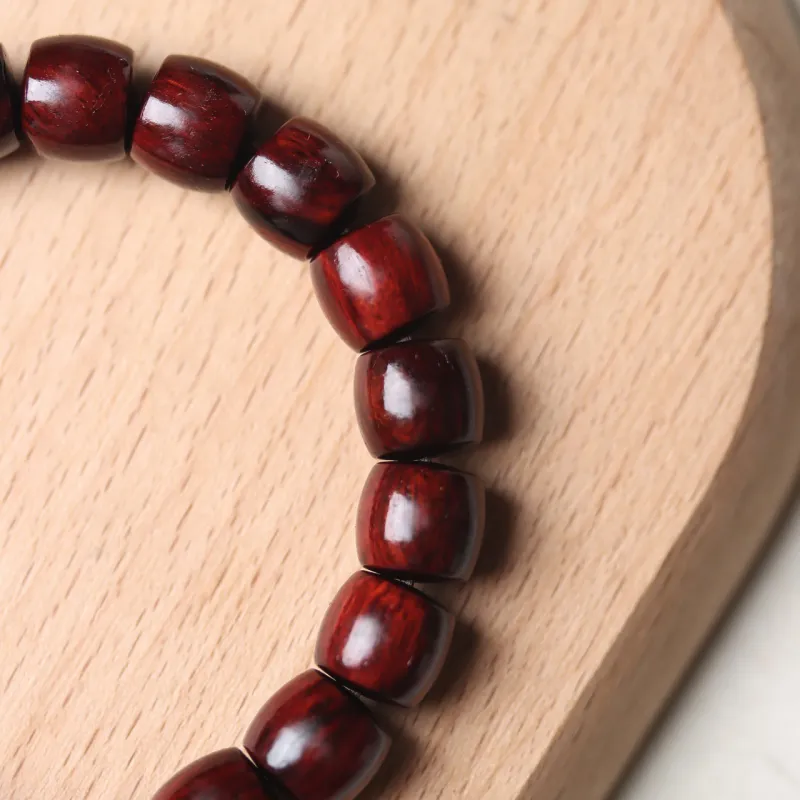 Finger Carpenter Small leaved Rosewood Wooden Bracelets Unisex-10