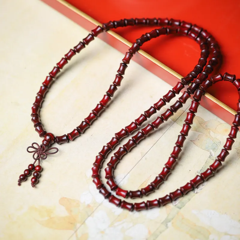 Finger Carpenter Small leaved Rosewood Wooden Bracelets Unisex-6