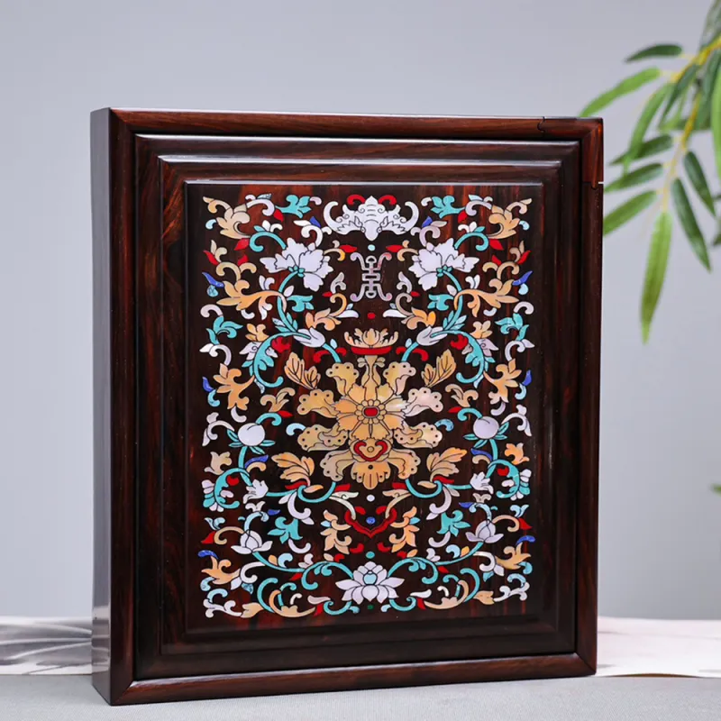 Finger Carpenter Siamese Rosewood Tea Box Unisex-6