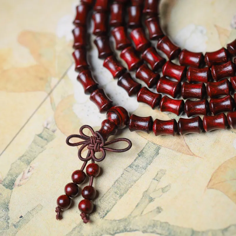 Finger Carpenter Small leaved Rosewood Wooden Bracelets Unisex-4