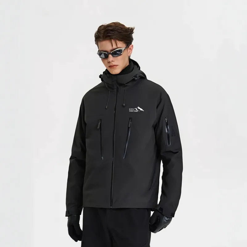 CAN·TORP Abrasion Resistant Lightweight Breathable Waterproof And Windproof Rainproof Windbreaker Jacket Unisex-1