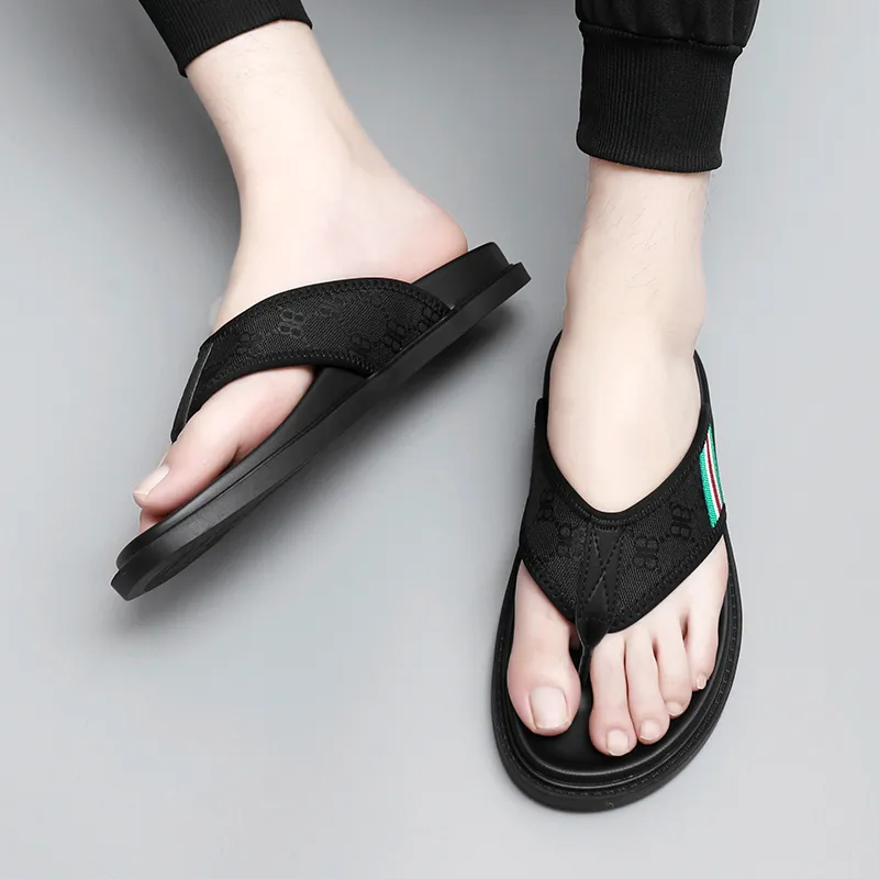 PEHL Rubber Sole Odor Resistant Abrasion Resistant Slip Resistant Quick Dry Flip Flops Men's-5