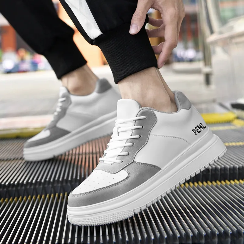 PEHL Full-Coverage Warm Slip-Resistant Water-Resistant Cushioning Low-Top Skateboard Shoes Men's-8