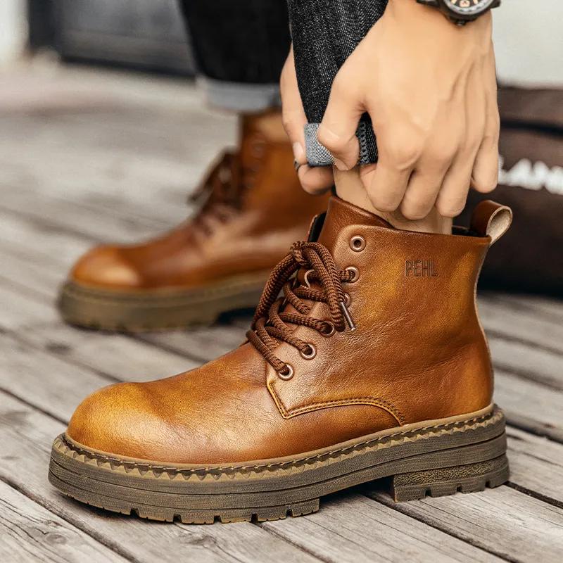 PEHL Short Martin Boot 3cm Men's-4