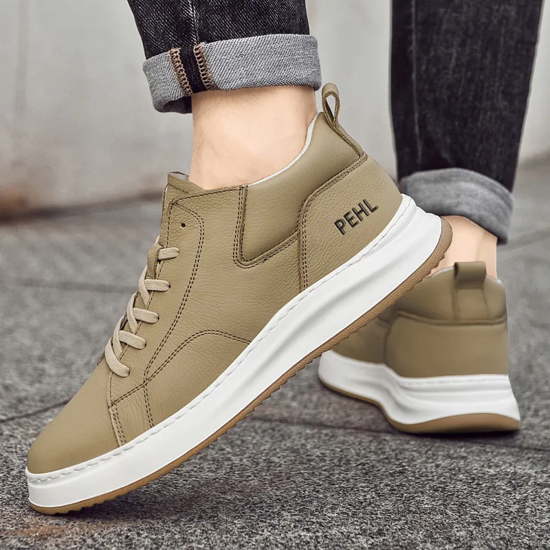PEHL Coverage Thermal Slip Resistant Waterproof Abrasion Resistant Mid Top Skateboard Shoes Men's-10