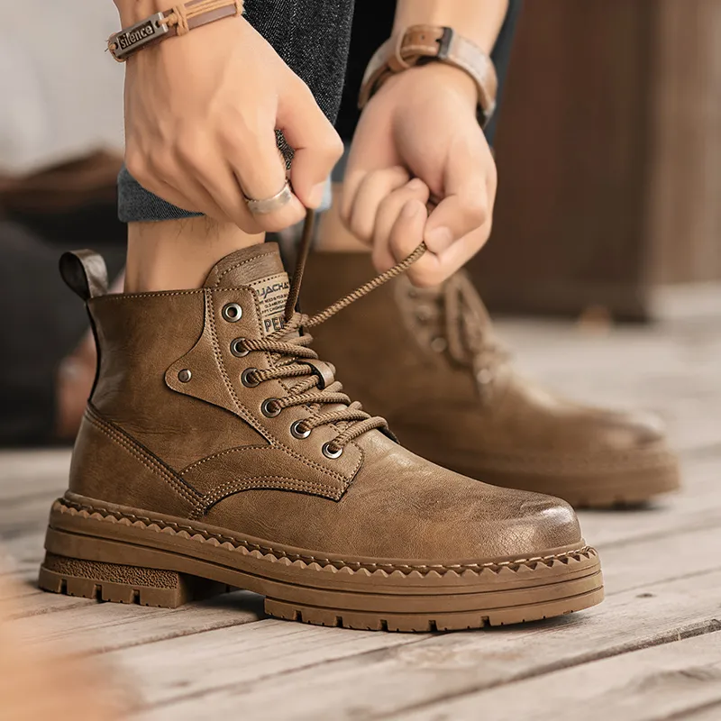 PEHL Martin Boots Men Black/Brown-8