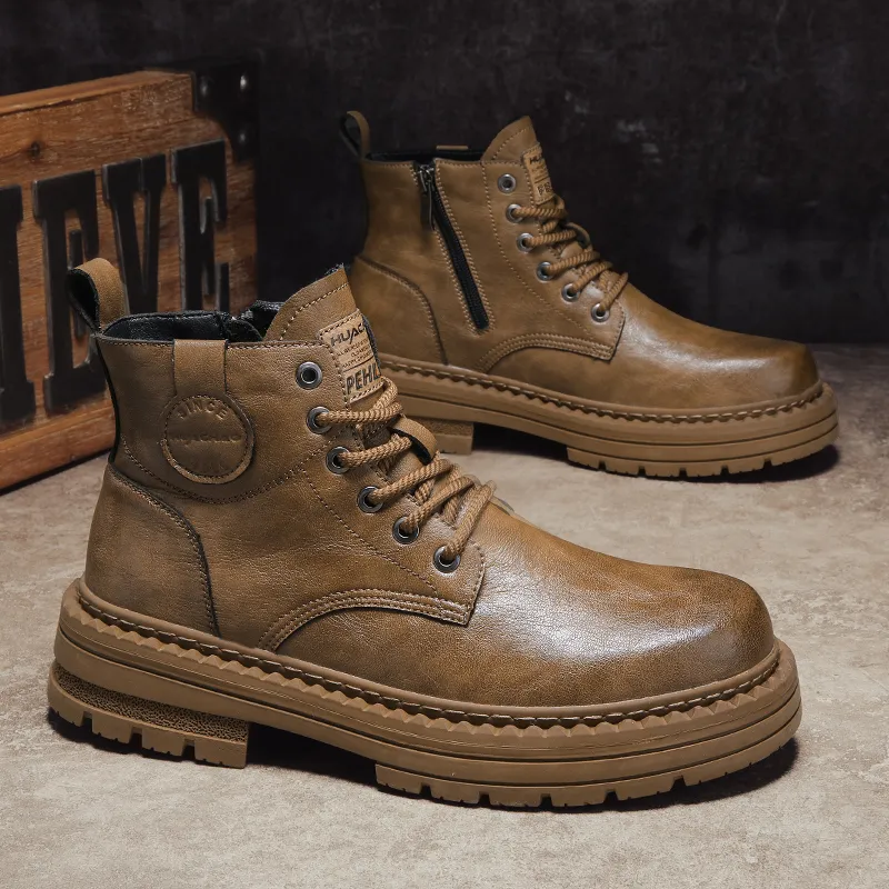 PEHL Martin Boots Men Black/Brown-6