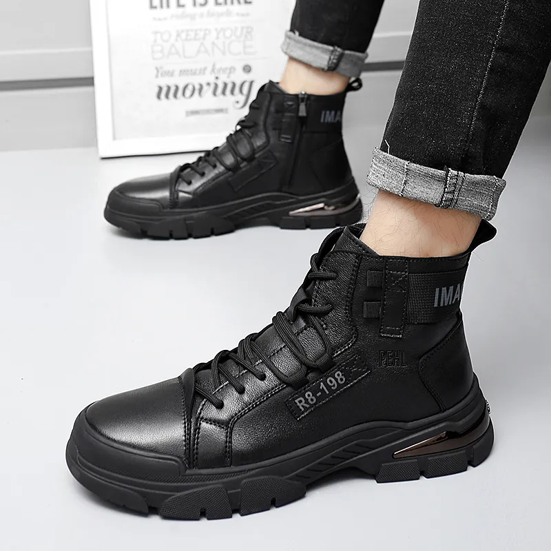 PEHL Ankle Boots Men Black-3