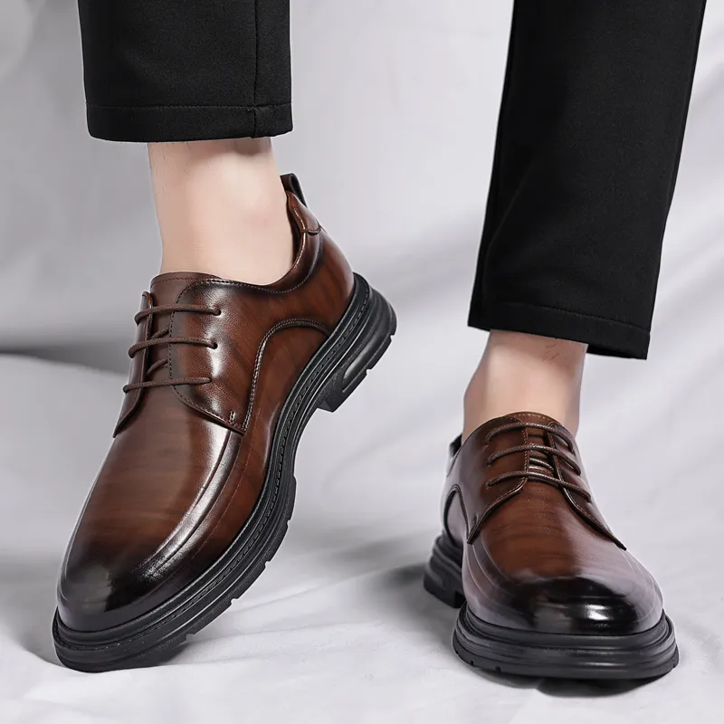 PEHL Dress Shoes Men Low Top-11