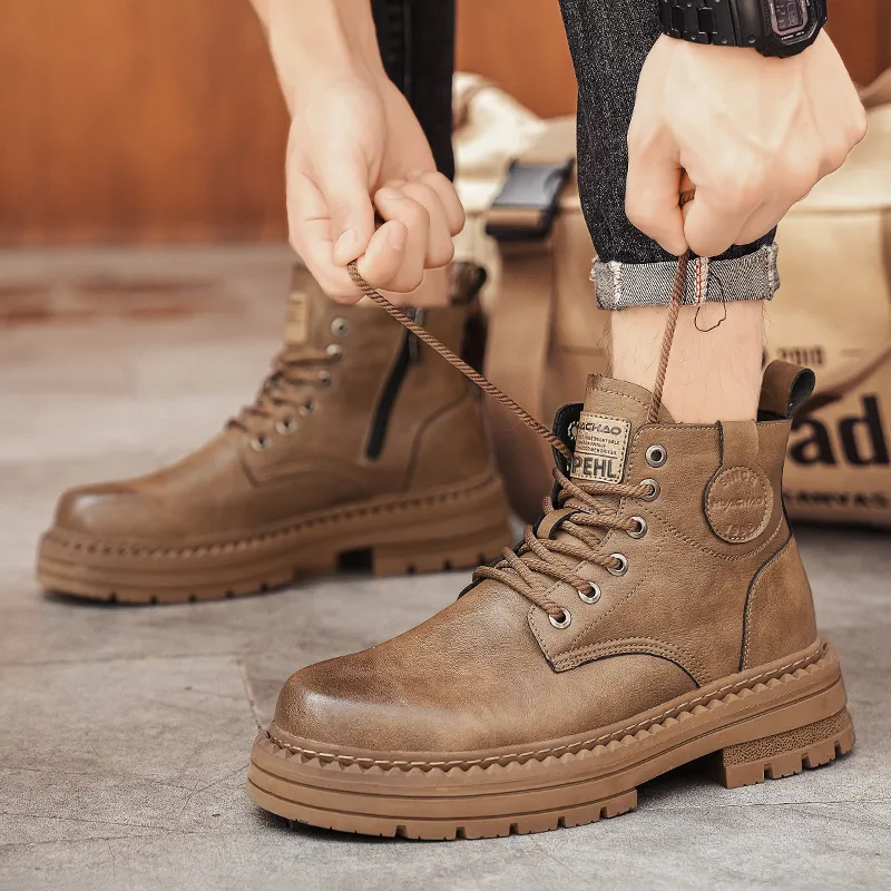 PEHL Martin Boots Men Black/Brown-8