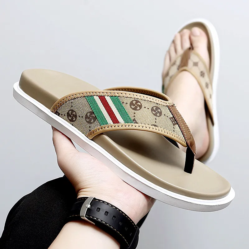 PEHL Rubber Sole Odor Resistant Abrasion Resistant Slip Resistant Quick Dry Flip Flops Men's-12