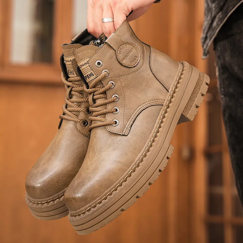 PEHL Martin Boots Men Black/Brown-7