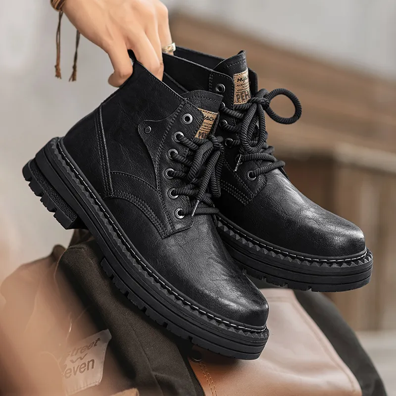PEHL Martin Boots Men Black/Brown-3