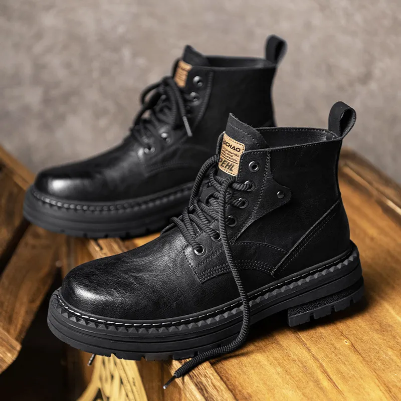 PEHL Martin Boots Men Black/Brown-1