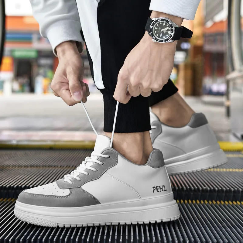 PEHL Full-Coverage Warm Slip-Resistant Water-Resistant Cushioning Low-Top Skateboard Shoes Men's-7