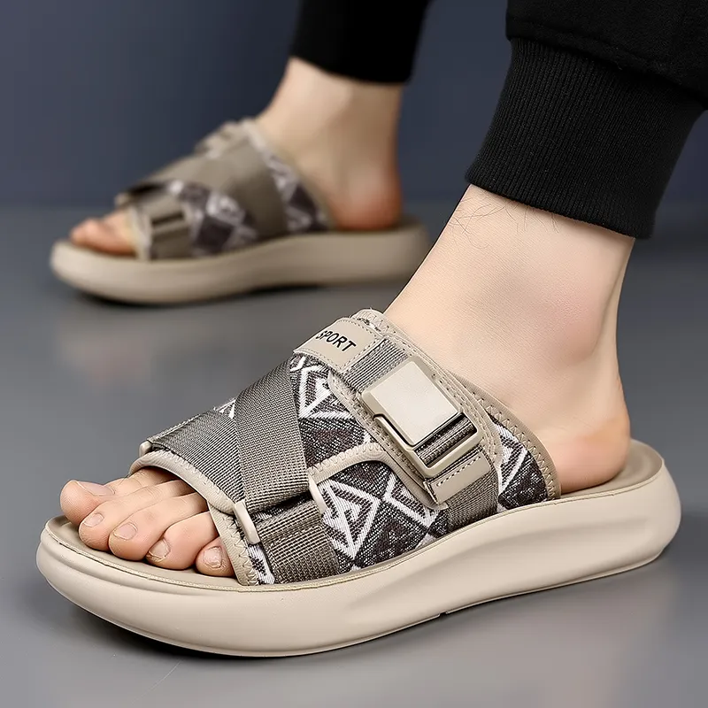 PEHL Cut Out Abrasion Resistant Slide Slippers Men's-8