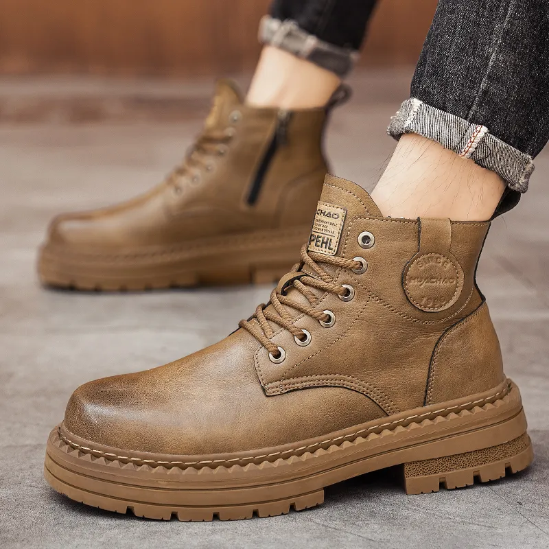 PEHL Martin Boots Men Black/Brown-9