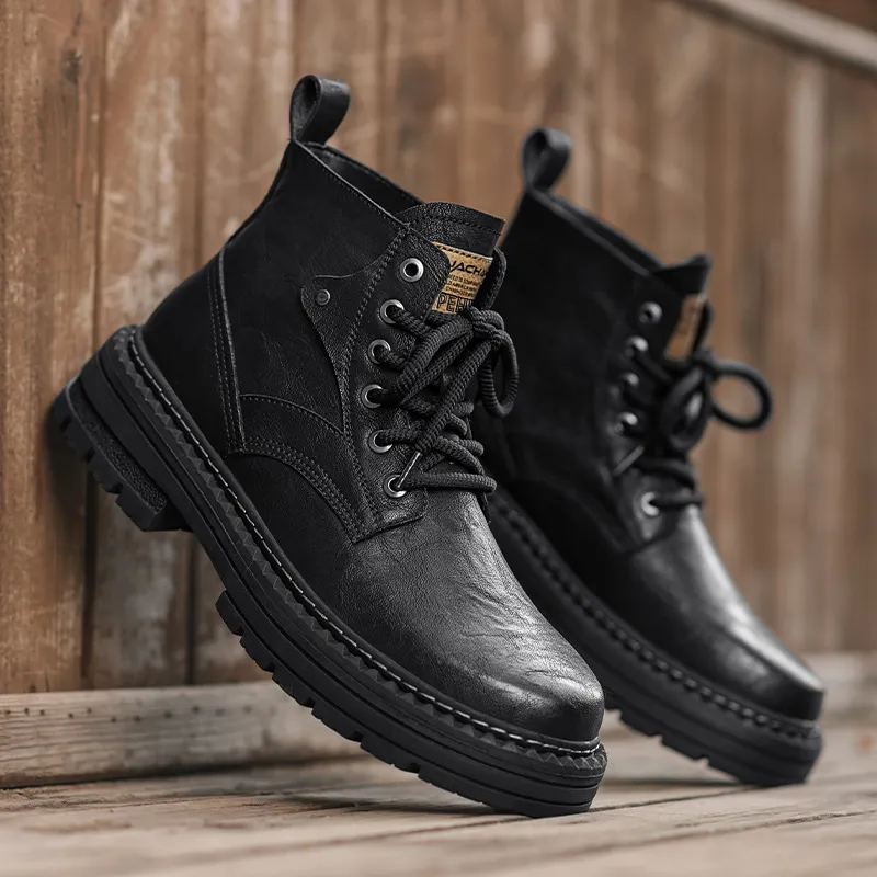 PEHL Martin Boots Men Black/Brown-2