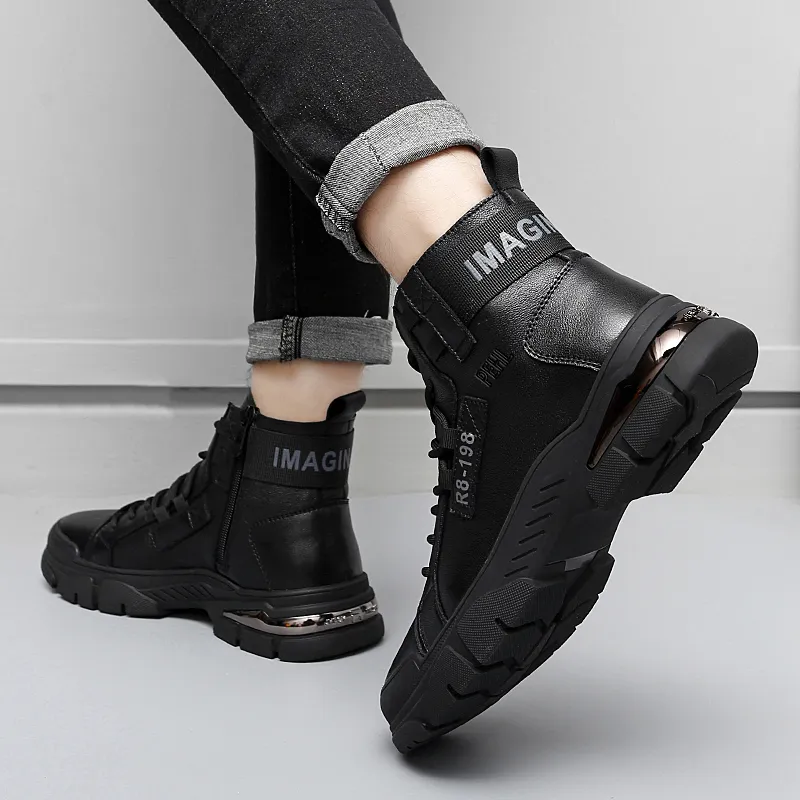 PEHL Ankle Boots Men Black-6