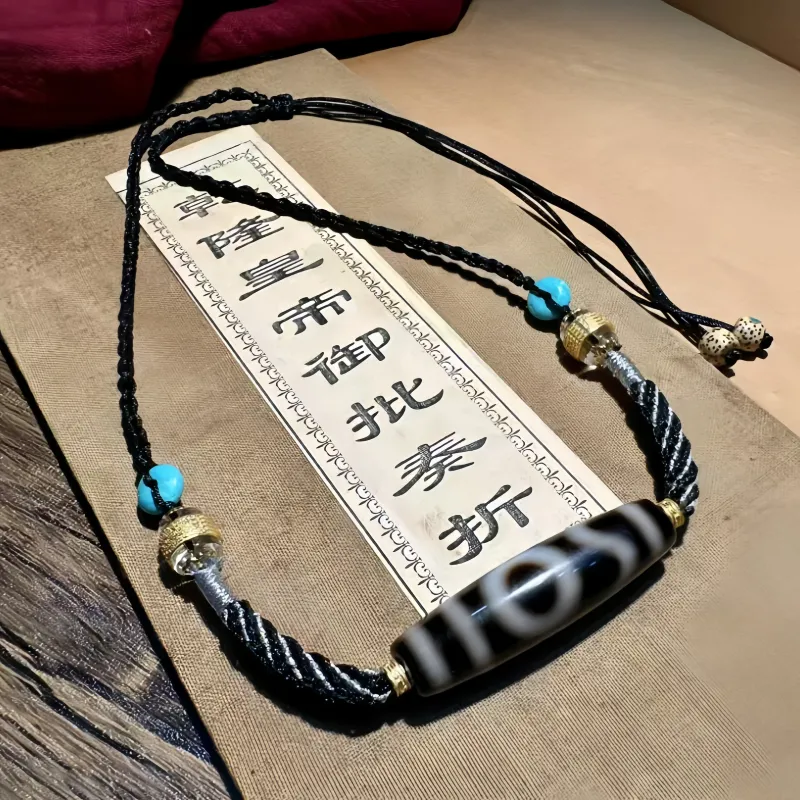Xifeng Building Agate Jade Necklaces Unisex-6
