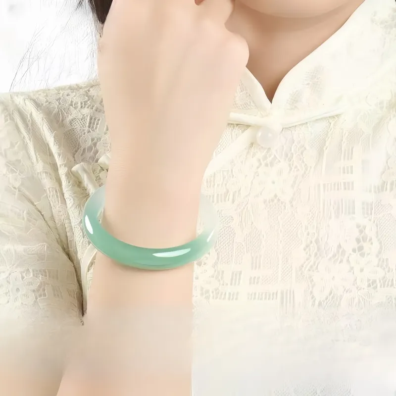 Xifeng Building Glass Cat Eye Bangles Women's-25