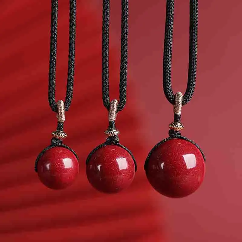 Xifeng Building Cinnabar Pendants Women's-3