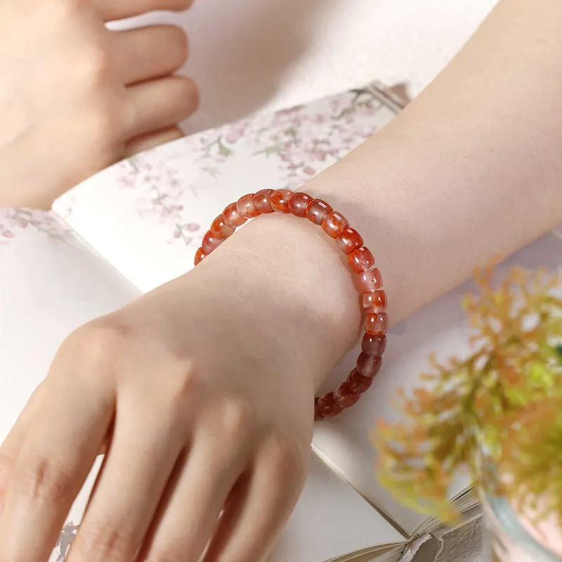 Xifeng Building Southern Red Agate Bracelets Unisex-4