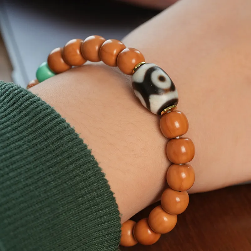 Xifeng Building Monkey Head Walnut Bracelets Unisex-3