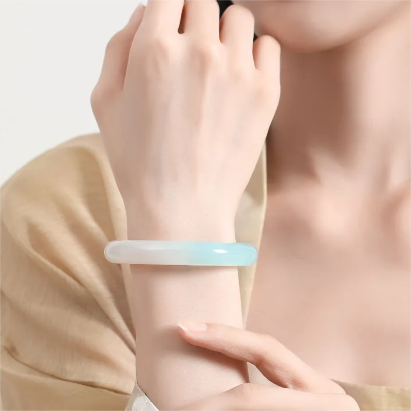 Xifeng Building Chalcedony Bangles Unisex-2