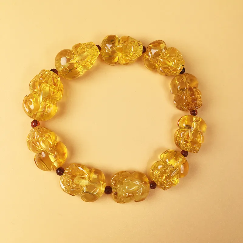 Xifeng Building Amber Fine Jade Bracelets Unisex-3
