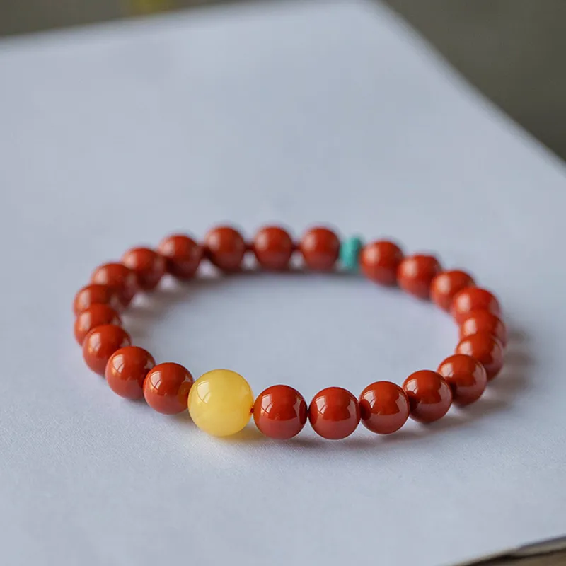 Xifeng Building Southern Red Agate Bracelets Women's-3