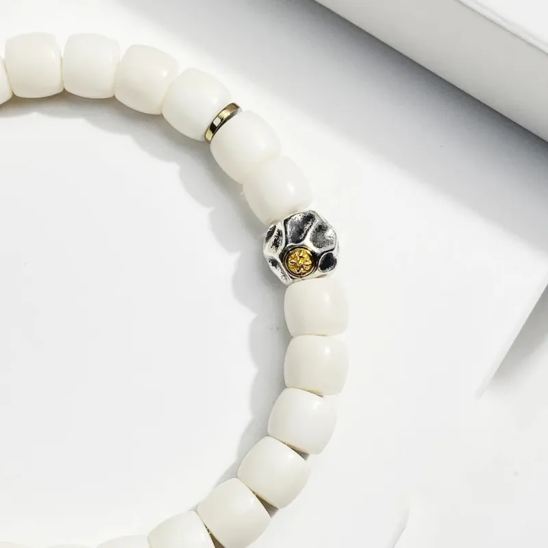 Xifeng Building White Jade Bodhi Bracelets Unisex-2