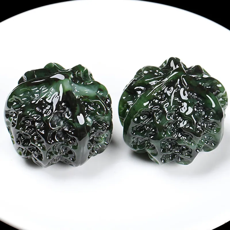 Xifeng Building Hetian Jade Walnut Jasper Unisex-2
