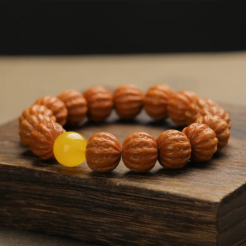 Xifeng Building Monkey Head Walnut Bracelets Unisex-1