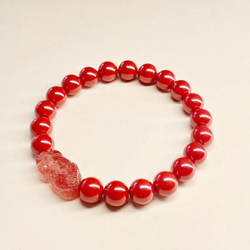 Xifeng Building Cinnabar Bracelets Unisex-5