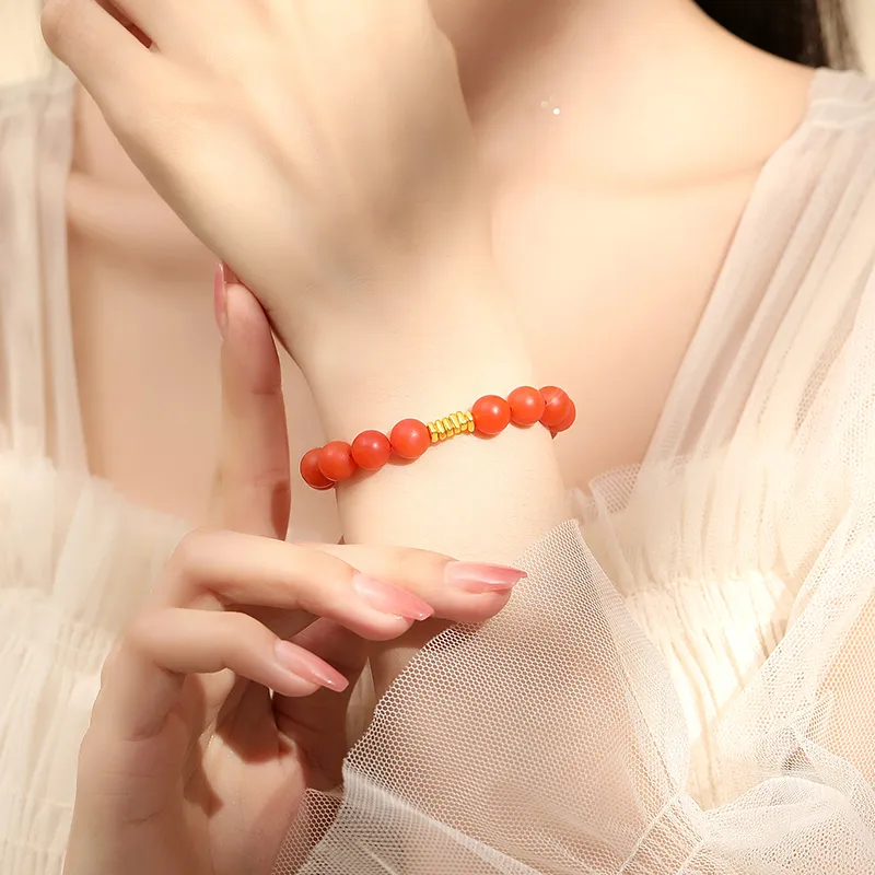Xifeng Building Southern Red Agate Bracelets Unisex-4