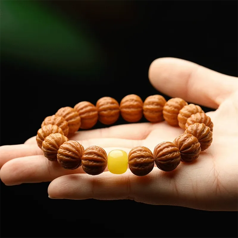 Xifeng Building Monkey Head Walnut Bracelets Unisex-4