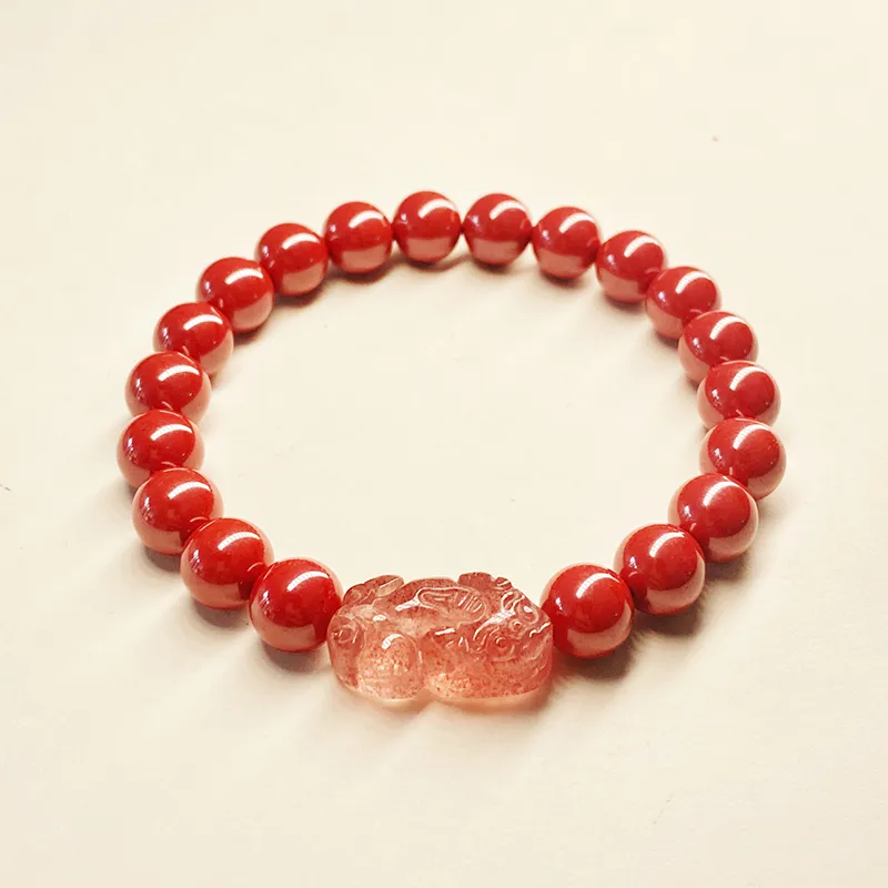 Xifeng Building Cinnabar Bracelets Unisex-3